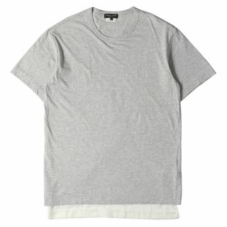 コムデギャルソン(COMME des GARCONS)のCOMME des GARCONS コムデギャルソン Tシャツ サイズ:M メッシュレイヤード クルーネック Tシャツ PA-T037 18SS HOMME PLUS オムプリュス AD2017 グレー 日本製 トップス カットソー 半袖 【メンズ】【中古】(Tシャツ/カットソー(半袖/袖なし))