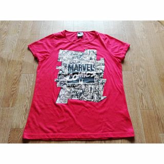 マーベル(MARVEL)のマーベル　Tシャツ　フリーサイズ(Tシャツ/カットソー(半袖/袖なし))