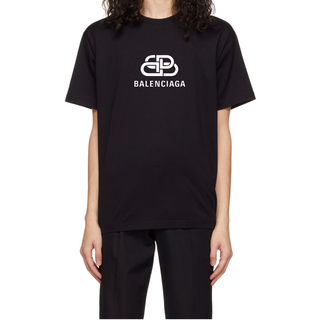 バレンシアガ ロゴTシャツ Tシャツ・カットソー(メンズ)（ブラック 