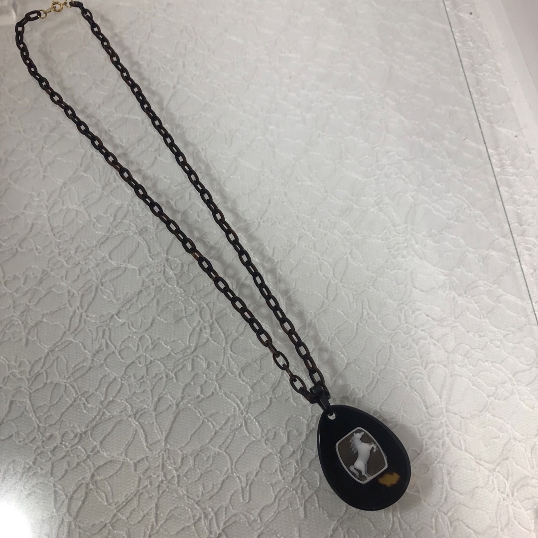 RA146)べっ甲巻きシェルカメオペンダント パスクワーレ・エスポジート