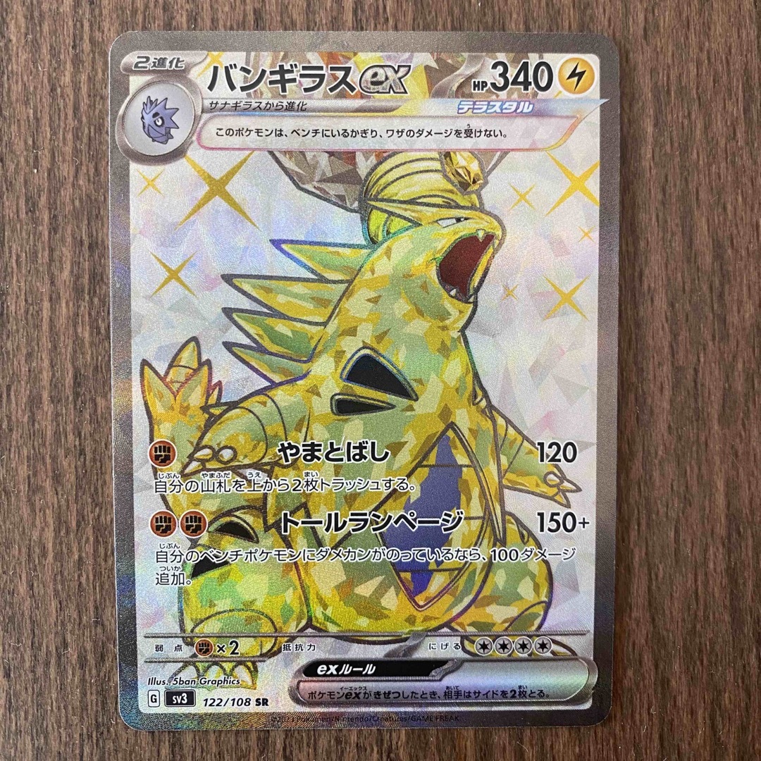 ポケモン(ポケモン)のバンギラスex sr バンギラスex RR エンタメ/ホビーのアニメグッズ(カード)の商品写真