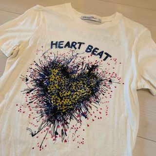 ディオール(Dior)のDior ♡ HEART BEAT コットンジャージー & リネン Tシャツ (Tシャツ(半袖/袖なし))