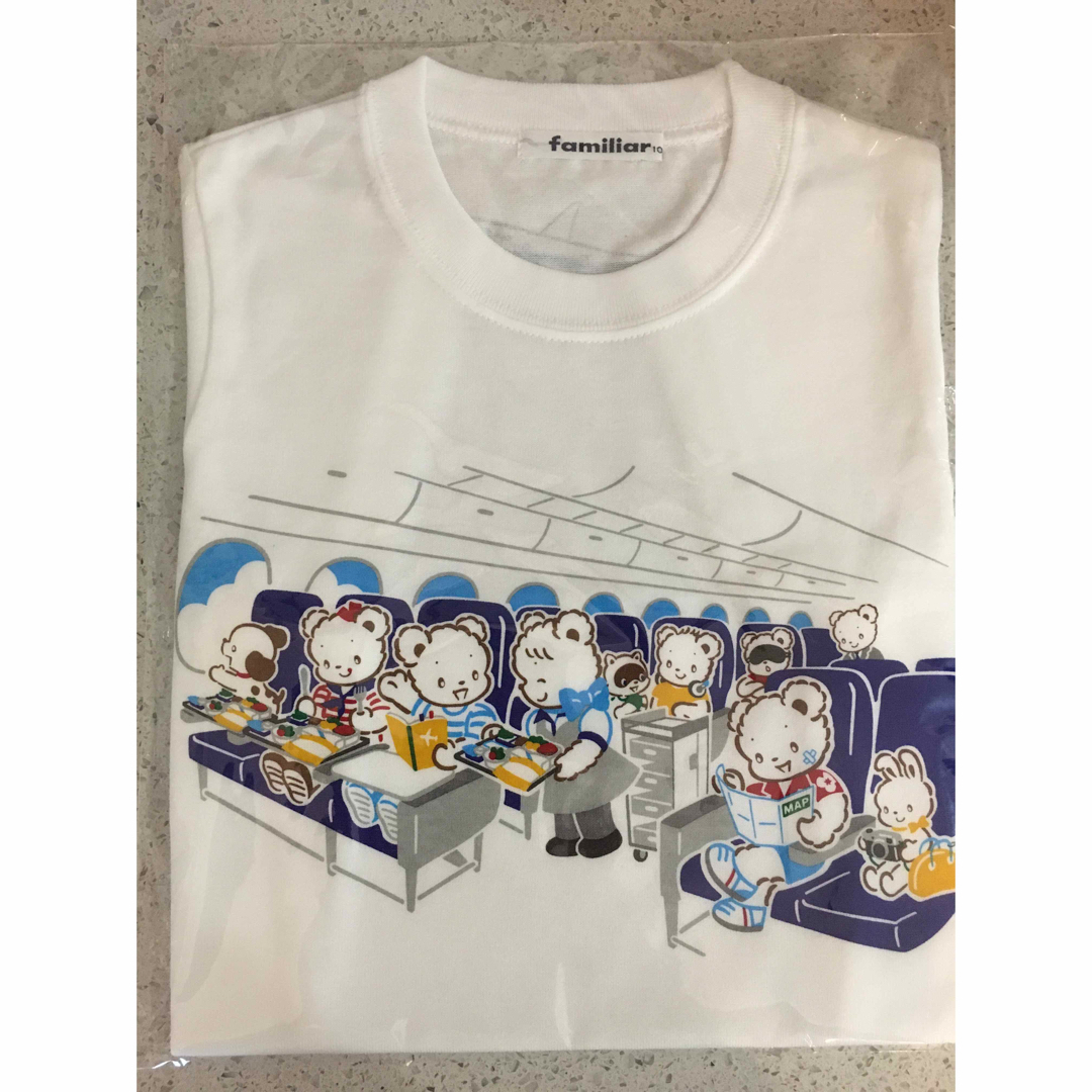 ANA ファミリア familiar Tシャツ(飛行機のなかデザイン) 100