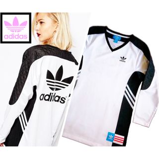 アディダス(adidas)のアディダス リタオラ バイカラー Tシャツ タンクトップ ジャージ トレーナー(Tシャツ(長袖/七分))