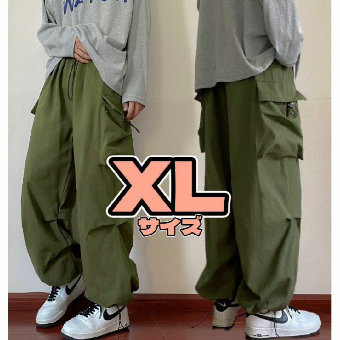 【予約】XLサイズ カーゴパンツ ワイドパンツ カジュアル ミリタリー 男女兼用 夏秋冬