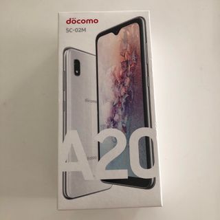 エヌティティドコモ(NTTdocomo)のSAMSUNG Galaxy A20 SC-02M White(スマートフォン本体)