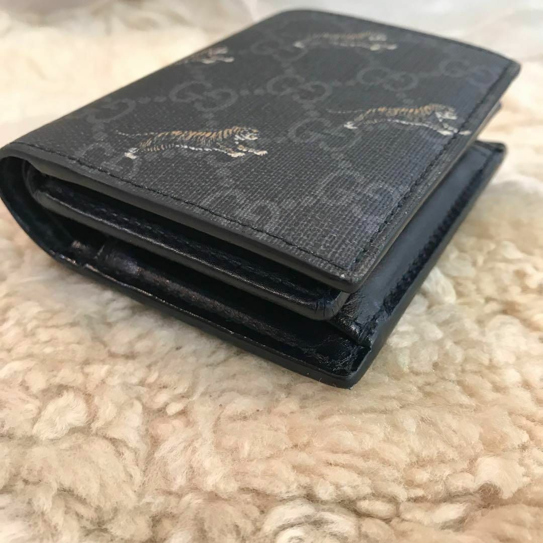 GUCCI GGスプリーム 二つ折り財布 タイガー コンパクト 虎