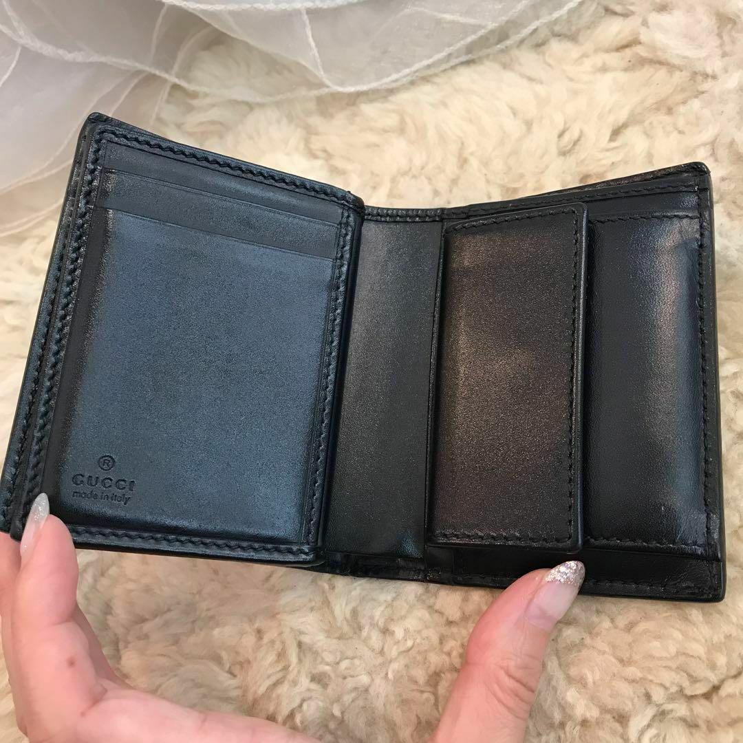 GUCCI GGスプリーム 二つ折り財布 タイガー コンパクト 虎
