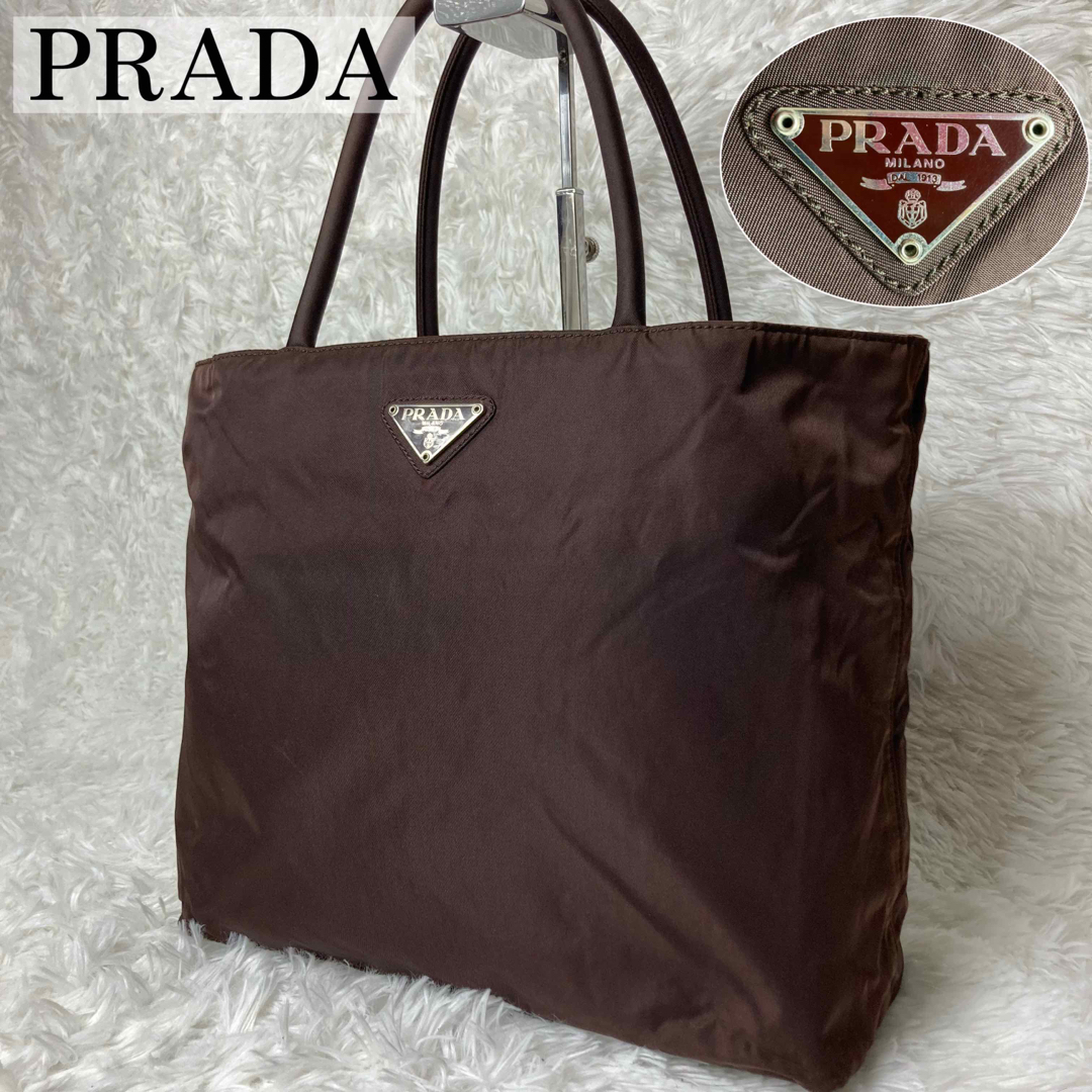 ハンドバッグ専用良品　プラダ  PRADA ナイロン　ハンドバッグ　トート　プラハンドル