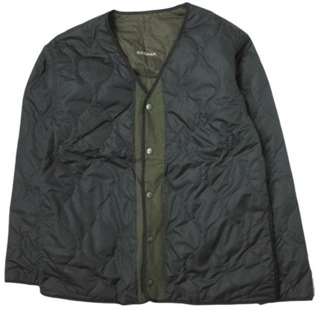 RICEMAN ライスマン REVERSIBLE QUILTED JACKET リバーシブルキルティングジャケット BLACK/OLIVE ブルゾン アウター【RICEMAN】