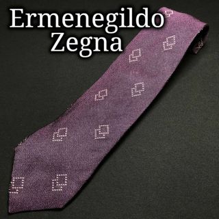 エルメネジルドゼニア(Ermenegildo Zegna)のエルメネジルドゼニア ドット パープル ネクタイ クチュール A107-J13(ネクタイ)