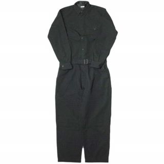 コモリ(COMOLI)のCOMOLI コモリ 日本製 WOOL GABARDINE ALL IN ONE ウールギャバジン オールインワン N03-01007 3 BLACK ジャンプスーツ ツナギ【中古】【COMOLI】(サロペット/オーバーオール)