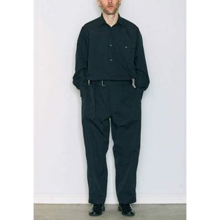 comoli ウールギャバ オールインワン　2018aw NAVY