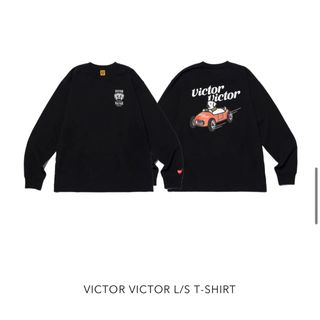 ヒューマンメイド(HUMAN MADE)のHUMAN MADE  VICTOR VICTOR L/S T-SHIRT  L(Tシャツ/カットソー(七分/長袖))