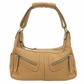 トッズ(TOD'S)のトッズ TODS ドライビングバッグ ワンショルダーバッグ レザー ベージュ Y01263(ショルダーバッグ)