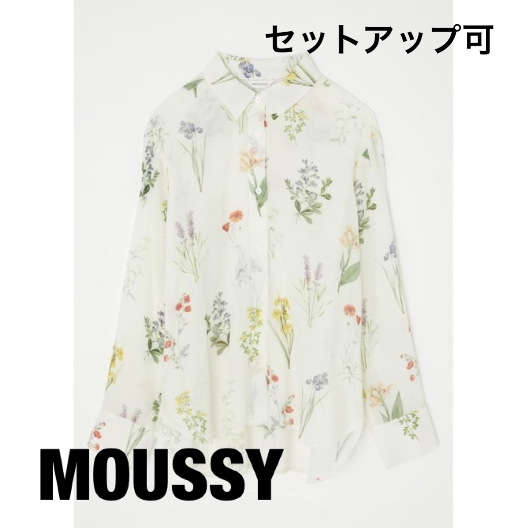 【本日発送】【値下】MOUSSY 花柄　シャツ