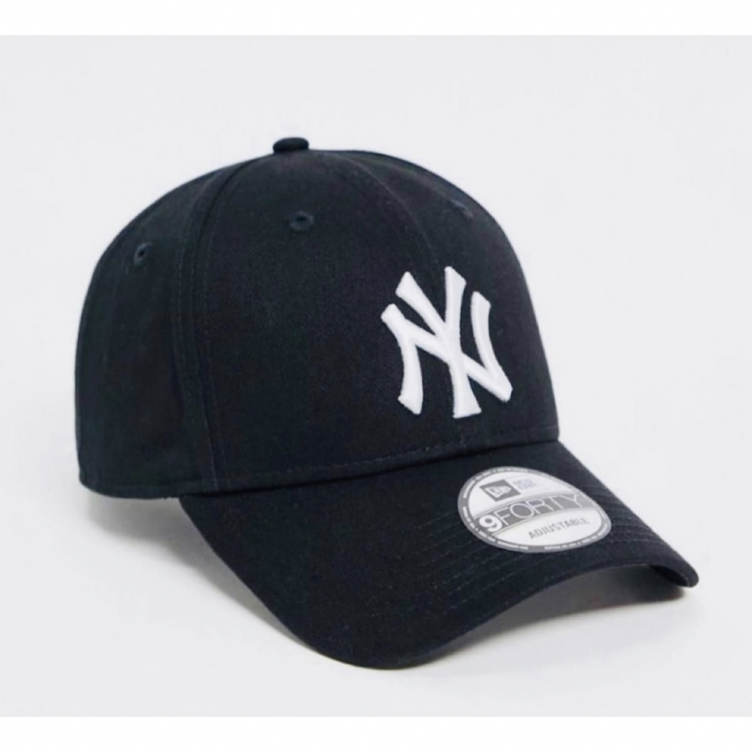 NEW ERA(ニューエラー)の新品未使用　ブラック　ニューエラ NY ロゴ キャップ MLB 帽子 ヤンキース メンズの帽子(キャップ)の商品写真