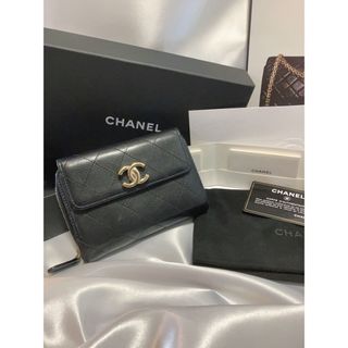 シャネル(CHANEL)の【美品】CHANEL三つ折り財布(財布)