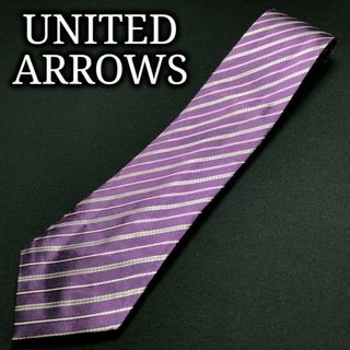 ユナイテッドアローズ(UNITED ARROWS)のユナイテッドアローズ レジメンタル パープル ネクタイ A107-J15(ネクタイ)