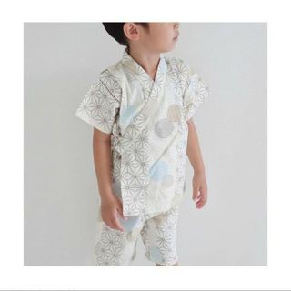 アプレレクール(apres les cours)の★専用★　美品　apres les cours 麻の葉ドット柄甚平(甚平/浴衣)