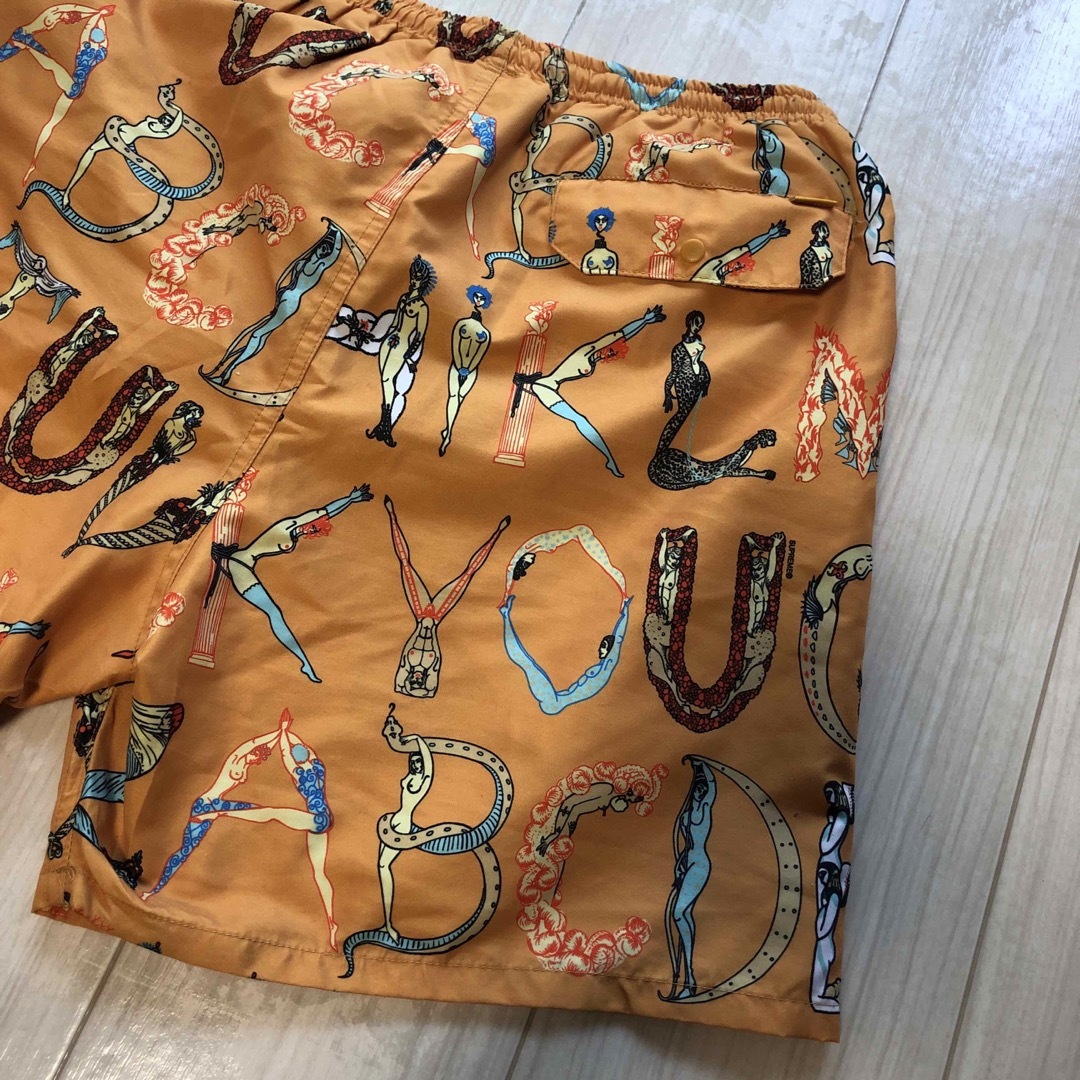 18SS Supreme Alphabet Water Short オレンジ - ショートパンツ