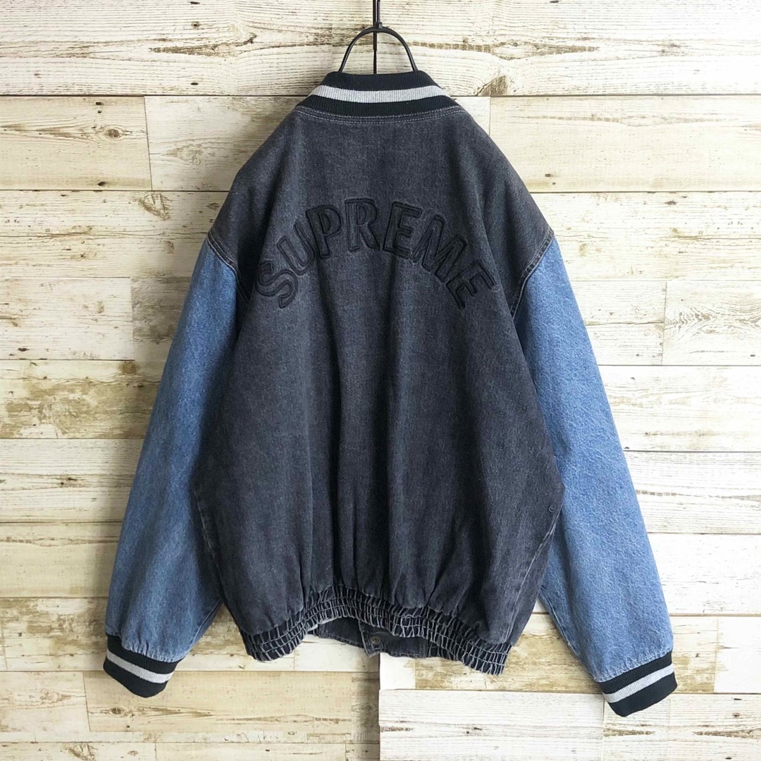 希少》ステューシー STUSSY☆パーカー XL デカロゴ ブラック P661+