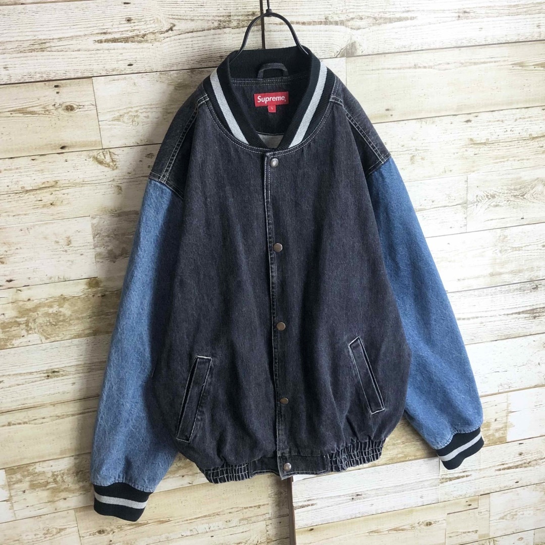 即完売 Supreme シュプリーム アーチ刺繍入り デニムジャケット 即完売 Supreme シュプリーム アーチ刺繍入り デニムジャケット