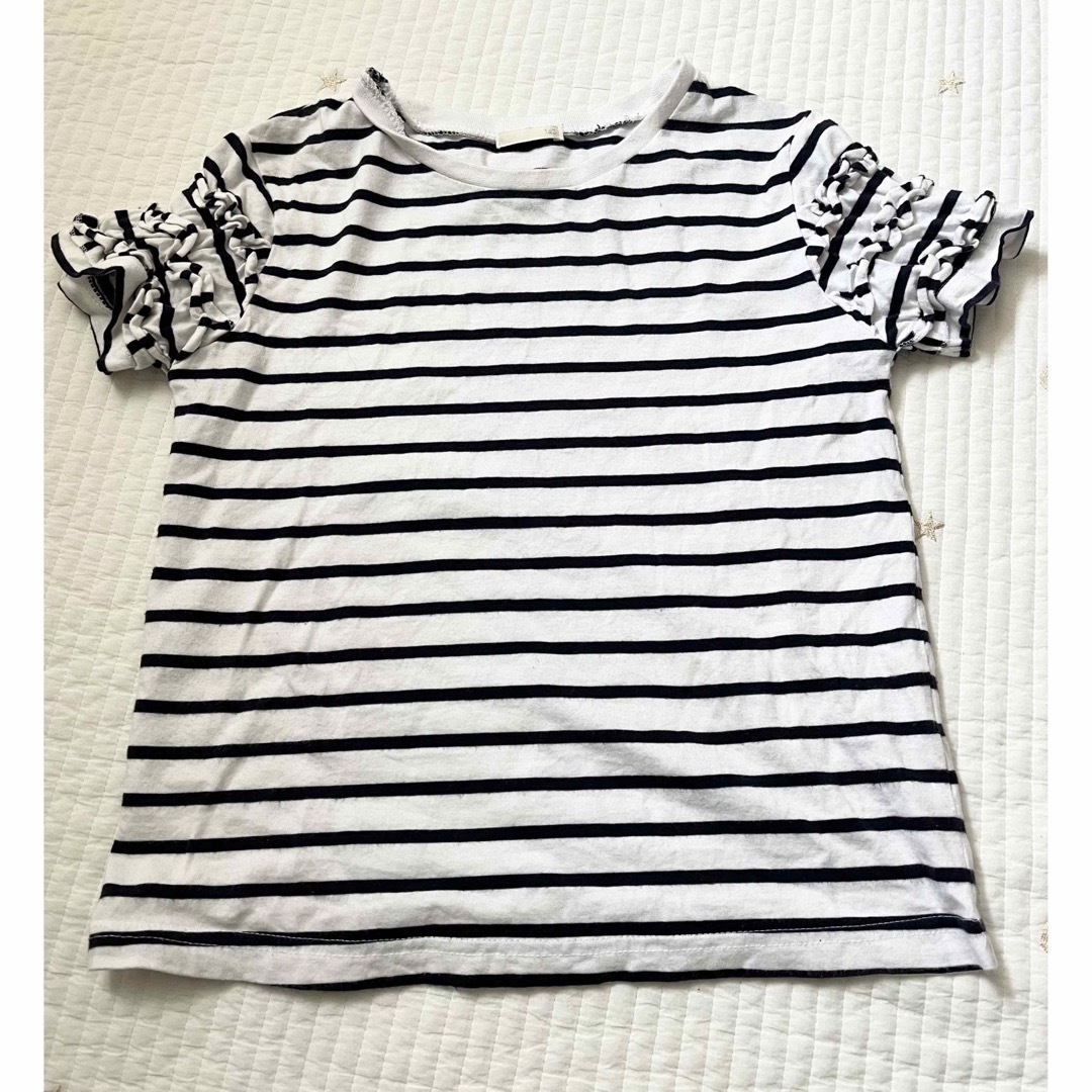 GU(ジーユー)のTシャツ&ガウチョset☆140 キッズ/ベビー/マタニティのキッズ服女の子用(90cm~)(その他)の商品写真