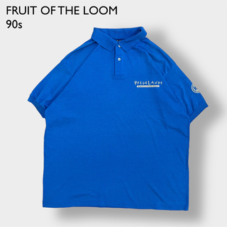 フルーツオブザルーム(FRUIT OF THE LOOM)の【FRUIT OF THE LOOM】90s ポロシャツ 動物園 ロゴ XL(ポロシャツ)