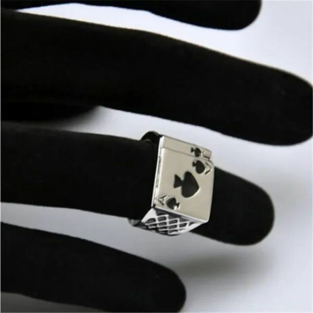 19号 リング 指輪 シルバー メンズ トランプ スペード エース ジャック メンズのアクセサリー(リング(指輪))の商品写真