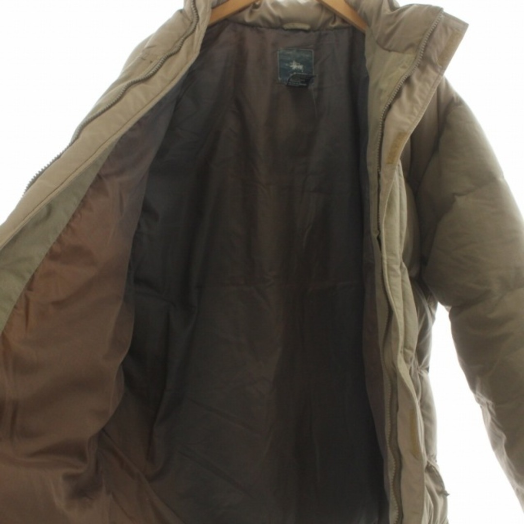 STUSSY(ステューシー)のステューシー STUSSY ダウンジャケット ジップアップ フード LG カーキ メンズのジャケット/アウター(ダウンジャケット)の商品写真