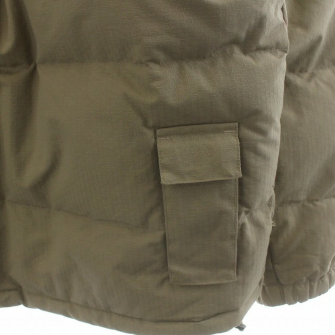 STUSSY(ステューシー)のステューシー STUSSY ダウンジャケット ジップアップ フード LG カーキ メンズのジャケット/アウター(ダウンジャケット)の商品写真