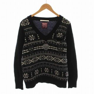 マークアンドロナ ニット Diamond Mane Vee Neck セーター-