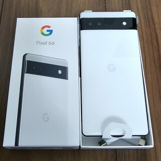 グーグルピクセル(Google Pixel)のGoogle Pixel6a ホワイト(スマートフォン本体)
