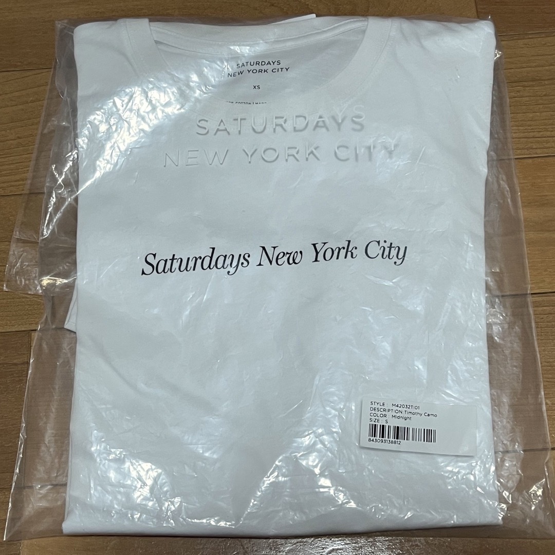 サタデーズ Tシャツ ホワイト XS 新品未使用 4