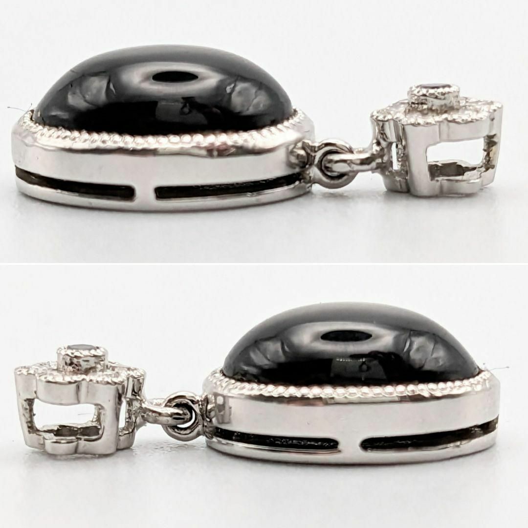 K18WG ブラックスターサファイア 0.09ct ダイヤ付き ネックレス K18WG ブラックスターサファイア 0.09ct ダイヤ付き ネックレス