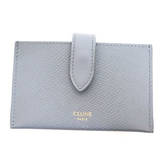 セリーヌ(celine)の【CELINE】セリーヌ アコーディオン カードケース レザー グレー×ゴールド金具 10B693BFP/tm06269md(財布)