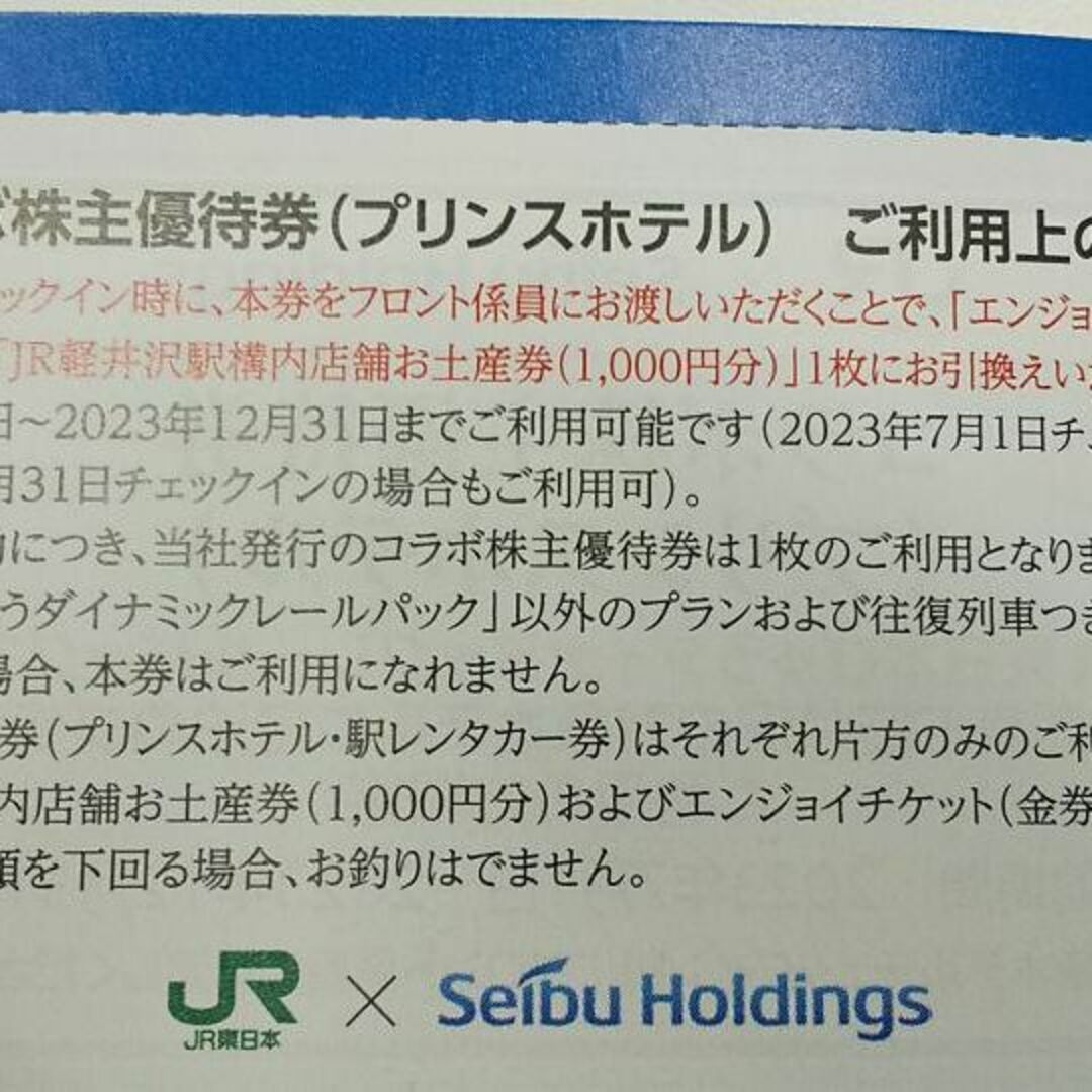 プリンスホテル・JR東日本 駅レンタカー優待券