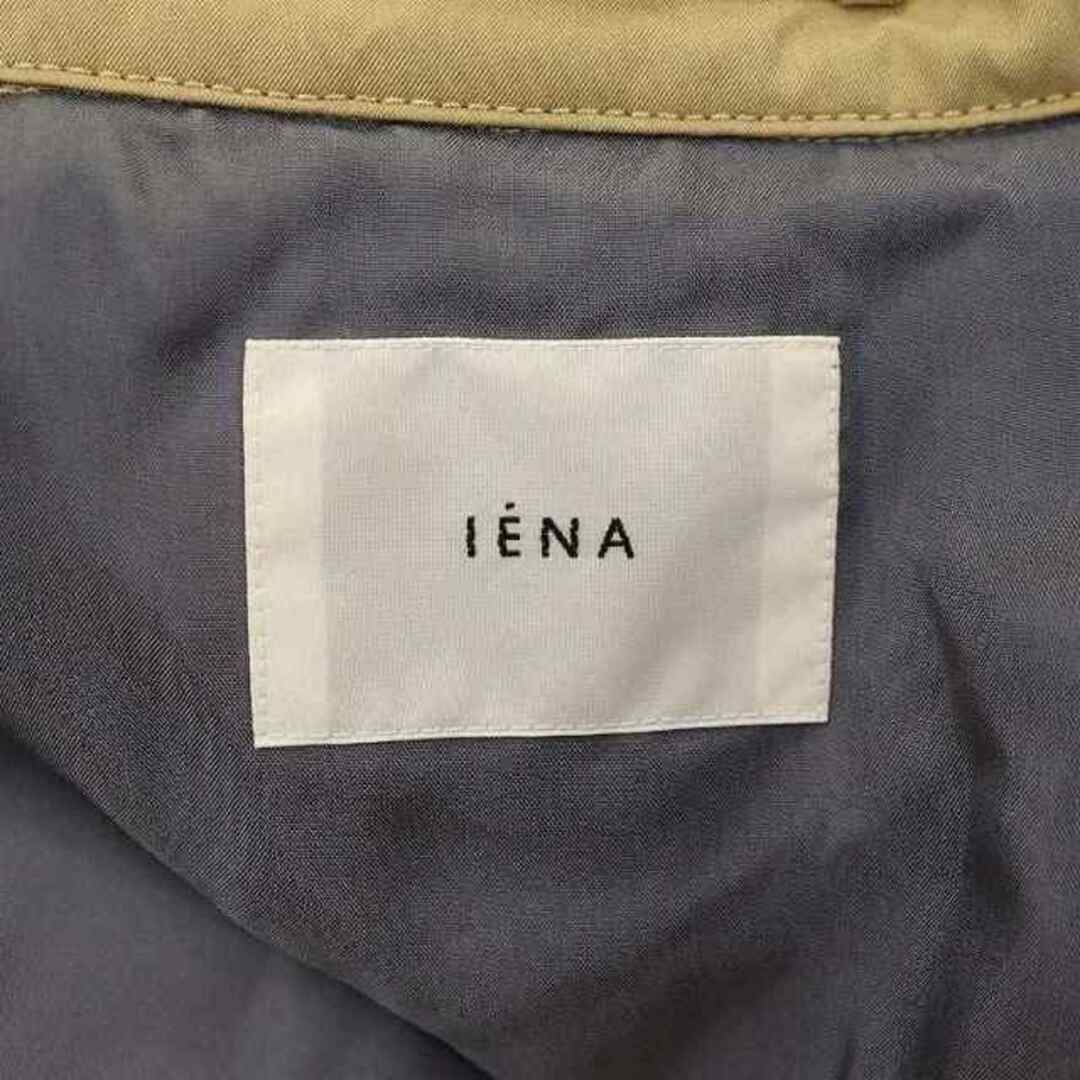 IENA(イエナ)のイエナ ハイカウントギャバロングトレンチコート スプリングコート ベルト付き レディースのジャケット/アウター(トレンチコート)の商品写真