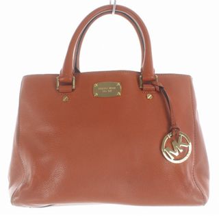 マイケルコース(Michael Kors)のマイケルコース ハンドバッグ レザー ロゴ 赤(トートバッグ)