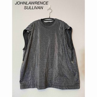 ジョンローレンスサリバン(JOHN LAWRENCE SULLIVAN)のジョンローレンスサリバン　GATHERED SLEEVELESS TOP(シャツ/ブラウス(半袖/袖なし))