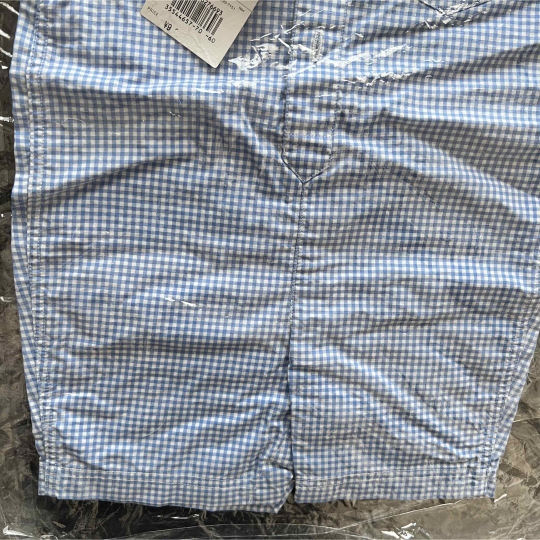 Ralph Lauren(ラルフローレン)の新品◆未使用　Ralph Lauren  ショートオール　ギンガムチェック　70 キッズ/ベビー/マタニティのベビー服(~85cm)(カバーオール)の商品写真