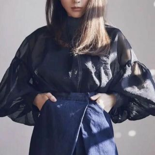 クラネ(CLANE)の【CLANE クラネ】 SHEER PUFF TOPS　シアーパフトップス(シャツ/ブラウス(長袖/七分))