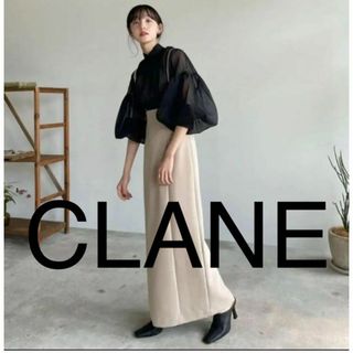 CLANE  シアーパフトップス　ブルー　新品未使用　クラネ　シースルー