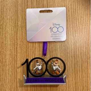 ディズニー(Disney)のカリフォルニア ディズニーランド　100周年記念オーナメント　チップ＆デール(キャラクターグッズ)