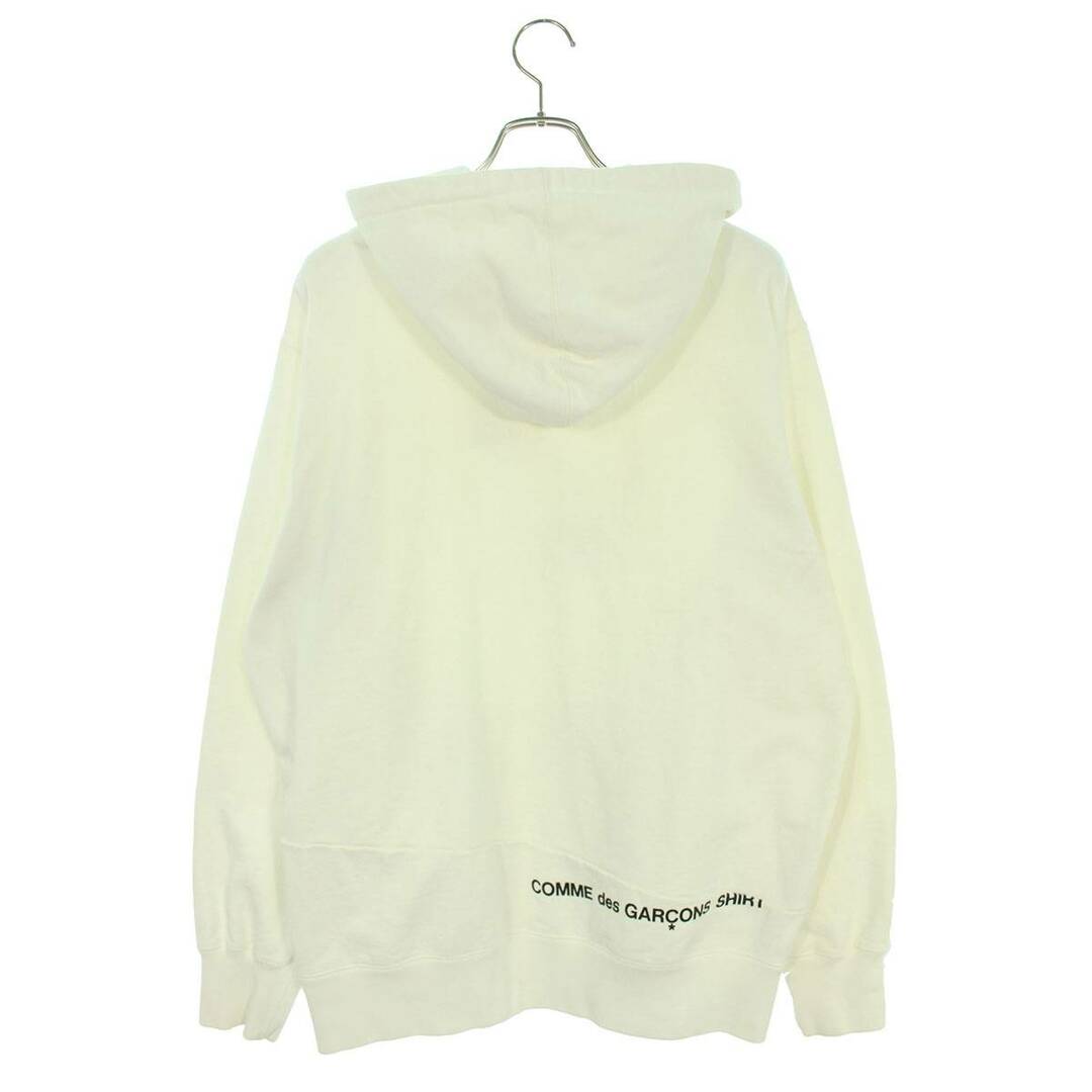 シュプリーム ×コムデギャルソンシャツ COMME des GARCONS SHIRT  18AW  Split Box Logo Hooded Sweatshirt スプリットボックスロゴプルオーバーパーカー  メンズ L