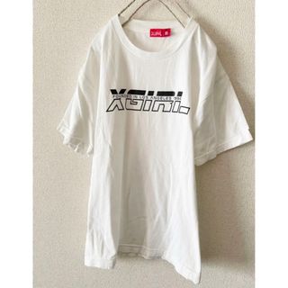 エックスガール(X-girl)のX-girl エックスガール  Tシャツ シンプルロゴ ホワイト白T(Tシャツ(半袖/袖なし))