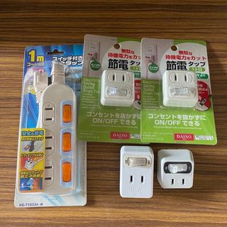 真鍮非メッキ 電源タップ シンプル設計色付け無し高コスパ プリアンプに 1.0m