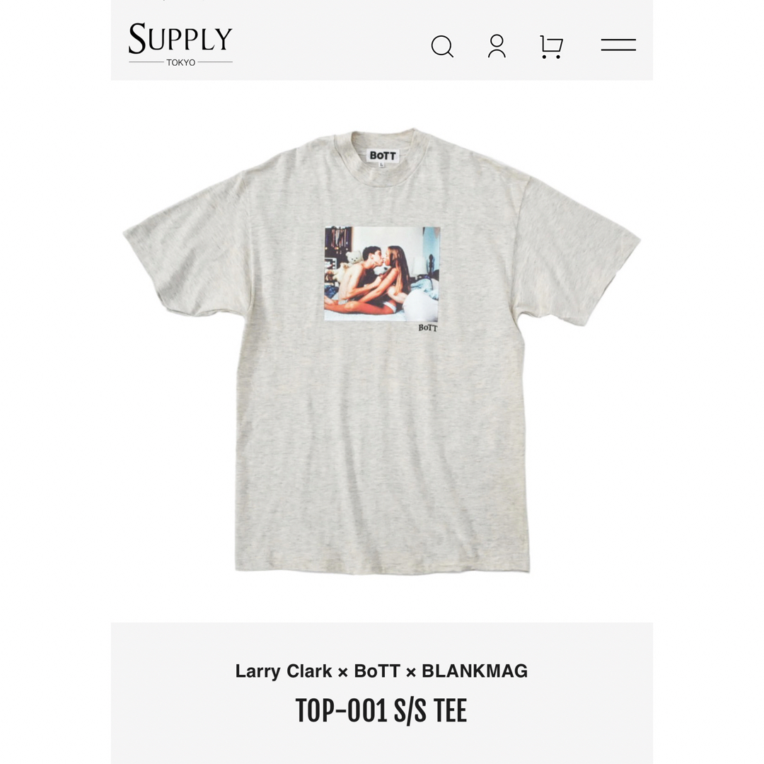 Larry Clark x BoTT x BLANKMAG Tシャツ