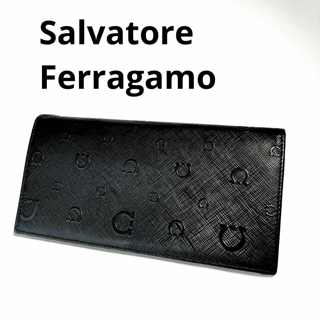 【特別価格】美品❤︎SalvatoreFerragamoガンチーニエンボス長財布 | フリマアプリ ラクマ